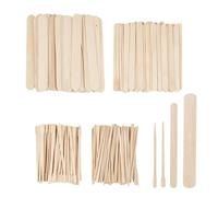 300 Piezas De Espátulas De Madera Para Cera, Palitos De Madera Multifuncionales Para Depilación Facial Y Corporal, Incluye 4 Tamaños, Tiras De Cera De Papel, Cera Depilación Palitos De Madera