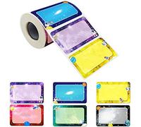 300 piezas de etiquetas adhesivas de dibujos animados con nombres de planetas de 2.2 x 3.5 pulgadas, etiquetas adhesivas para guardería, escuela, fiesta, decoración creativa