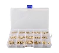 300 piezas de insertos roscados de latón M2 M2.5 para m3 M5 M6 tuercas moleteadas para impresión 3D - Bujes de ajuste a presión para piezas de plástico PLA ABS con caja de almacenamiento