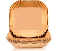 300 piezas de papel for freidora aire, 20-24 cm, cuadrado, perforado, pergamino, bandejas desechables for horno Para Cocinar A Diario Y Acampar(Normal 20cm)