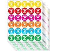 300 Piezas de Pegatinas de Jesus Loves You Pegatinas Religiosas de Jesús para Niños, 6 Colores