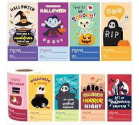 300 Piezas de Pegatinas de Recompensa de Calabaza Etiquetas Decorativas para Fiesta de Halloween Decoración de Puertas y Ventanas Etiqueta de Halloween para Álbumes de Recortes Proyectos de para Niños