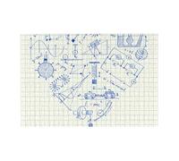 300 Piezas de Rompecabezas de física del Amor con Caja de Embalaje para Adultos - Rompecabezas de Madera