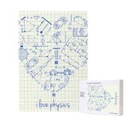 300 Piezas de Rompecabezas de física del Amor con Caja de Embalaje para Adultos - Rompecabezas de Madera