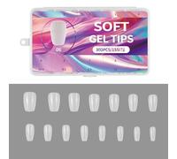 300 piezas de uñas cortas mate preformadas de acrílico falsas, accesorios de manicura para uso en salón de belleza, juego de uñas a presión