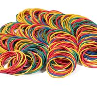 300 Piezas Gomas Elásticas 38mm Gomas Resistentes y Reutilizables Bandas de Goma Grandes Elasticas Colores para DIY Oficina Suministros Hogar Escuela