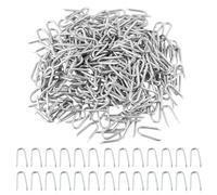 300 Piezas Grapas en U Clavos,Clavos en U,Grapas para Cercas,Grapas de Pared,Clavos en U para Cable de Cerca,Grapas de Acero,Clavos en U para Fijación de Redes,Cercas Tejidas,Cerca