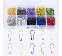 300 Piezas Imperdibles de Seguridad de Calabaza Imperdibles de Bulbo, Alfileres de Seguridad de Metal Colores para Artesanía de Bricolaje y Ropa, Puntada, Manualidades