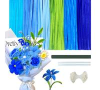 300 Piezas Limpiapipas manualidades, 6 colores Pipa limpiadores，Limpiapipas Chenilla decorativos azules,Limpia Pipas ，Limpiador de Pipas,Pipe Cleaners chenilla Manualidades y Decoración del Hogar DIY