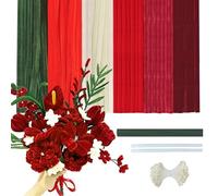 300 Piezas Limpiapipas manualidades, 6 colores Pipa limpiadores， serie roja Limpiapipas Chenilla,Limpia Pipas ，Limpiador de Pipas,Pipe Cleaners chenilla Manualidades y Decoración del Hogar DIY