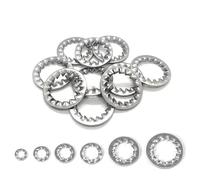 300 piezas M2 .5 M3 M4 M5 M6 M8 M10 Arandelas dentadas internas Arandela de seguridad interna Junta acero inoxidable(M2.5)