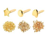 300 Piezas Mini Brads, Metal Brad Sujetadores de Papel, Pasador De Hebilla De Papel Clavitos Pasadores Partidos para Scrapbooking, Decoración Arte DIY Proyectos, Álbumes de Recortes