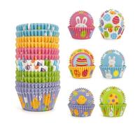 300 Piezas Moldes Magdalenas Papel De Pascua,Moldes De Papel Para Magdalenas Pequeñas,Para Pascua Fiestas Cumpleaños Cupcake Wraps Decoración