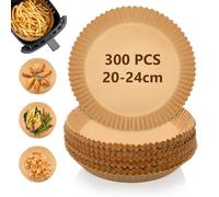 300 Piezas Papel Freidora Aire, 20cm Papel Air Fryer Cuadrado, Antiadherente Desechable Forro Paper Horno Freidora Aire Pergamino para Ninja 5.2L Cosori Cecotec 4-6.5 L, Cecotec, Ariete, Noaton