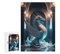 300 piezas rompecabezas para adolescentes dragón en gran salón -1 rompecabezas adolescentes juguete antiestrés vacaciones en casa pasatiempo desafío educativo 300 piezas