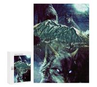 300 piezas rompecabezas para adolescentes lobo pack Moonlit Night Puzzles para adolescentes - Juegos divertidos para mejorar la memoria y reducir el estrés - regalos 300 piezas