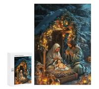 300 piezas rompecabezas para adolescentes nativity escena sagrada rompecabezas para adultos juegos de relajación compilación de patrones interacción entre padres e hijos 300 piezas