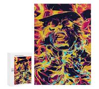 300 piezas rompecabezas para adolescentes Retrato abstracto con sombrero rompecabezas para adolescentes: juegos de relajación, regalos divertidos y humorísticos para reducir el estrés 300 PCS