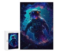 300 piezas rompecabezas para adultos astronauta en portal espacial -2 rompecabezas para adultos juguetes antiestrés análisis y lógica desafiante para resolver 300 piezas