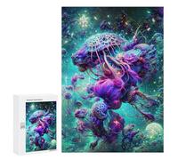 300 piezas rompecabezas para adultos Jellyfish Dreamscape Puzzles para adultos Juego Familiar Compilación de patrones interacción entre padres e hijos 300 PCS