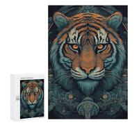 300 piezas rompecabezas para adultos Steampunk Tiger Retrait-3 Puzzles para adultos Juego Familiar Compilación de patrones interacción entre padres e hijos 300 PCS