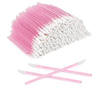 300 pinceles desechables para labios, micro aplicadores, pinceles de maquillaje para pintalabios, color negro (rosa)