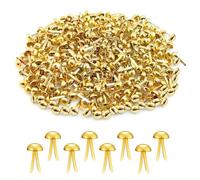 300 pines divididos para manualidades, pines divididos de 8 x 16 mm, clips de patrón de metal, clips de cabeza redonda, reutilizables y fáciles de usar, sujetadores de papel de metal para manualidades