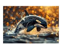 300 Puzzles para Adultos, Rompecabezas para Delfines, para Juegos de Familia y Pinturas que decoran Las Muros.