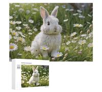 300 sierras de calar para adolescentes, conejito de campo floral, 1 rompecabezas para adultos, juguete de decoración de pared, corte de precisión, gran regalo para juegos, 300 piezas