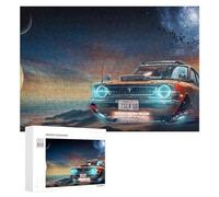 300 sierras de calar para adolescentes, papel tapiz de aventura de coche espacial, rompecabezas para adultos, decoración de pared, corte de precisión, gran regalo para juegos, 300 piezas