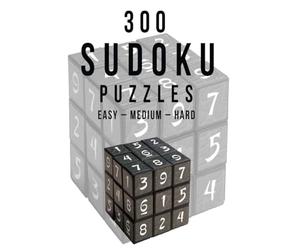 300 Sudoku Puzzles Easy - Medium - Hard: Great large print sudoku puzzle book for adults