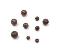 300 Uds. Cuentas de wengué Naturales DIY Bola de Madera sin terminar Collar Redondo Hecho a Mano para Hacer joyería Pulseras decoración Artesanal