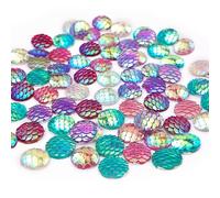 300 Uds. Parches Mágicos De Escamas De Pescado, Decoración De Peces Arcoíris, Decoración De Mesa De Sirena, Cuentas De Sirena Coloridas, Joyería De Sirena