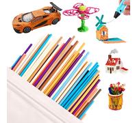 300 unidades 3D Doodler Pen Recarga 30 Colores 3D Doodler Pen Recarga para 3Doodler Start + Pen, 2,5 mm PCL Baja Temperatura de Presión 3D Pen Recarga Filamento para 3Doodlers Pe
