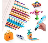 300 unidades 3D Doodler Pen Recargables, 2,5 mm 3D Pen Recarga Filamento de Lápiz de impresión Compatible con 3Doodlers Pen, 10 Colores Filapen Recarga 3D Pen Accesorios Compatible con 3Doodler Start+