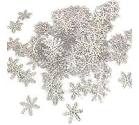 300 unidades/bolsa de confeti de copos de nieve artificiales para árbol de nieve, adornos de árbol de nieve de Navidad, confeti de copos de nieve