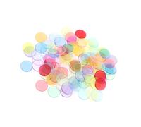 300 Unidades Fichas Transparentes 19 Color Mezclado