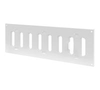 300 x 100 mm / 30 x 10 cm - color blanco - rejilla de ventilación ajustable con protección contra insectos - Aplicaciones de ventilación - cubierta de ventilación interior y exterior - diseño de lamas