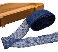 300 Yards of Lace Trim, DIY Sewing Fabric for Garments(03 Blue1)