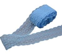 300 Yards of Lace Trim, DIY Sewing Fabric for Garments(26 Light Blue)