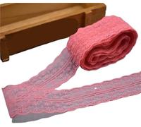 300 Yards of Lace Trim, DIY Sewing Fabric for Garments(27 Red1)