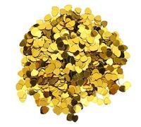 3000 Confeti de PVC en Forma de Corazón, Lentejuelas de Corazón Románticas de 10 mm, Decoración de Mesa con Purpurina para San Valentín, Boda, Fiesta de Cumpleaños, Adorno de