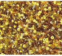 3000 cuentas de cristal de 2 mm, 3 mm, 4 mm, redondas, con agujero, tamaños y colores surtidos, pequeñas (marrón)