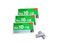 3000 grapas n.º 10, para Max HD-10D, Swingline Tot Mini grapadora y otras mini grapadoras con número 10 (más pequeñas que las grapas estándar), color plateado