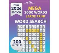 3000 Large Print Word Search Puzzles for Adults and Seniors: Easy-to-Read • 2 Per Page • Big Font • Relaxing Brain Games • Stress Relief Activities (Mindferry Large Print Puzzle Collection)