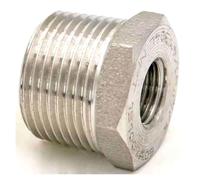 3000 PSI Reduce 2" NPT Male x 3/4" NPT Female 304 Stainless Steel Reducing Bush Forged Pipe Fitting Reducer Air Water Gas Oil