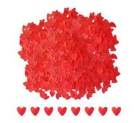 3000 unidades de confeti rojo de amor, para bodas, decoración del día de San Valentín, decoración de confeti en forma de corazón para fiesta de boda