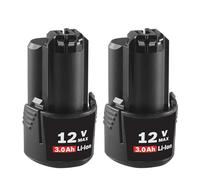 3000mah 12V Batería de Repuesto, Compatible con Bosch, BAT412A BAT414 BAT411 BAT412 D-70745GOP 2607336014 Herramientas Eléctricas.(2pcs)