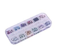 3000pcs de arte de uñas kit puntas de uñas rebanadas de 12 colores espeluznantes para decoraciones de arte