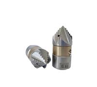 300bar 15L Pipe Cleaning Dirt Blaster Sewage Jetting Cleaning Mouse Nozzle 3/8" M22 High Pressure Rotating Cutting Roots Nozzle(Red)